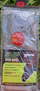 Cob size fly veil / mask including nose. Brand new in packet. Beige.