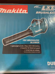 Brand New Cordless Blower - Makita 18V Brushless Blower DUB184Z