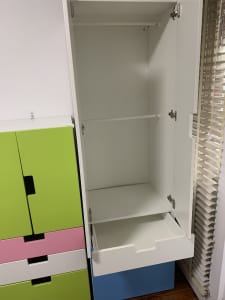 Kids wardrobes coloured ikea drawers chest 