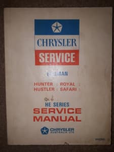 Chrysler Hillman HE Factory workshop manual