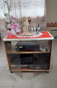 Television Cabinet With Glass Doors