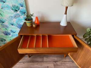 Parker Teak Sideboard Cabinet with Wide Drawer - Can Deliver
