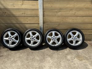 Ford laser SR2 wheels and tyres 
