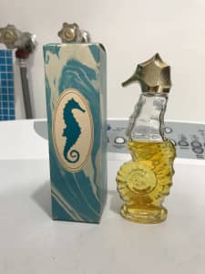 vintage avon sea horse miniature occur cologne bottle