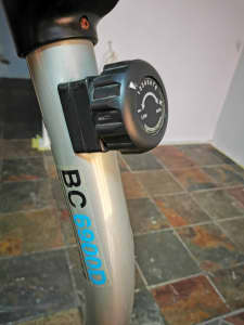 Exercise bike with digital programme