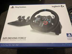 Logitech G29 Driving Force Racing Wheel & Pedal Set for PS5/PS4 & PC