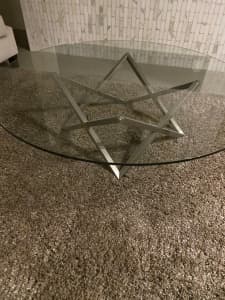Coffee Table- Round Glass (1200 Diameter)