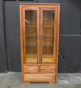 Lawson - 1920mm Display Cabinet - Solid Tasmanian Blackwood Timber