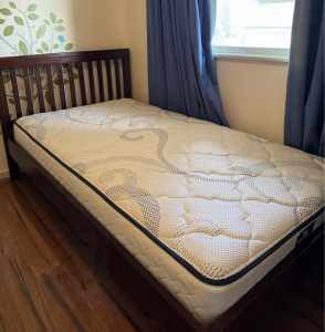 Sealy Noosa King Single Mattress with free bed frame