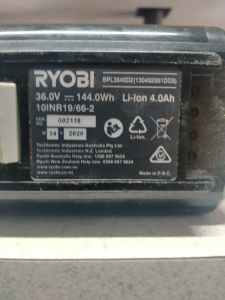 Ryobi 36 Volt Battery pack 
