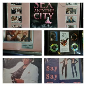 (Bundle) Sex In The City & Pink Floyd CD Framed Memorabilia 2 LPs