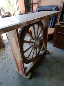 Beautiful Wagon Wheel Sideboard or Bar 