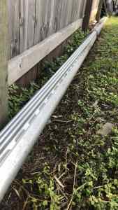 125 mm low quad slotted galvanised guttering.