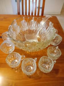 Punch Bowl Set Glass