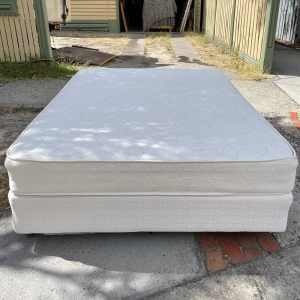 Queen size Mattress and Base on Wheels