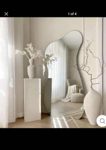 Hourglass/irregular floor leaner mirror 190x90cm BEAUTIFUL