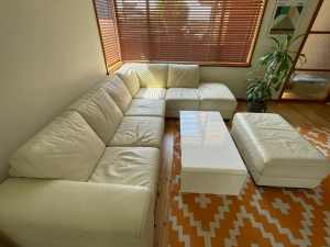 L Shaped Modular Sofa (with otoman)