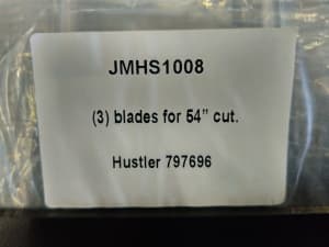 Hustler Brand New 52 Inch Mower Blades X 8 Pt No 797696