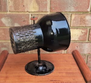 Vintage Antique Black Enamel Lamp