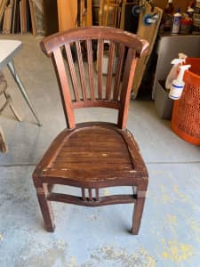 Mid century wooden dining chair