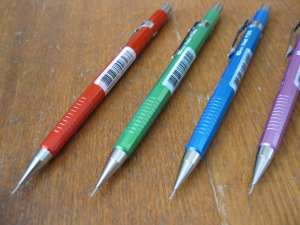 Pentel P205 mechanical pencils - Metallic colours