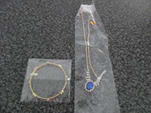 NECKLACE AND BANGLE (COSTUME JEWELLERY )NEW