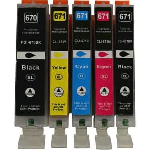 Generic Canon 670/671XL Value Pack