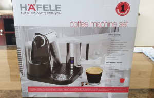 Hafele Nespresso Coffee Machine and milk frother