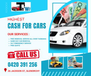 Wanted: Cash For Cars Tasmania
