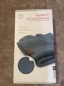 Bugaboo Wool Blanket Petrol Blue Brand New