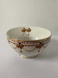 Antique Royal Albert Imari Bowl - Garland & Greek Key Pattern
