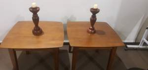 Solid wood coffee table or lamp table x2