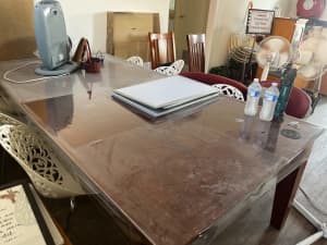 Wooden Table (120cm x 240cm) $150 negotiable, No online transfer