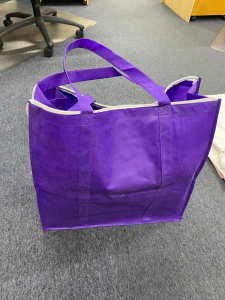 10 x Reusable Non Woven Shopping Bags with zip - Strong & reusable