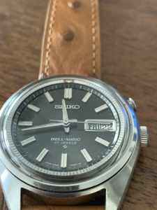 Vintage fully working Seiko Bell-Matic******7020 alarm watch 37mm x 43