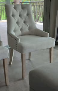 Studded Upholstered chair