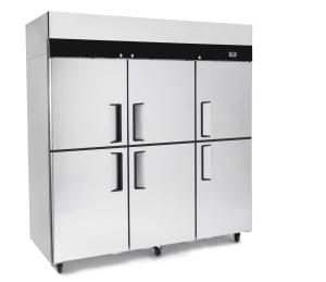 JUDHT1500 6X1/2 Door Commercial Upright Storage Fridge Freezer