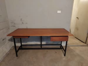 Large teak desk - 1630(W) x 740(H) x 690(D)