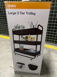 brand new Large 3 Tier Trolley Original Price $55 Sale $25