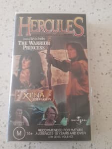 Vintage HERCULES THE WARRIOR PRINCESS VHS Tape 1995 Xena Trilogy VGC