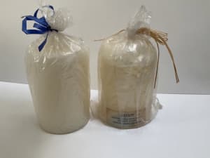 2 x large candles