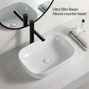 460x320x135mm Gloss White Ultra Slim Fine Ceramic Basin