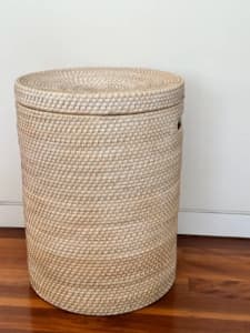 Rattan Basket Laundry Clthes or Storage Basket with Lid