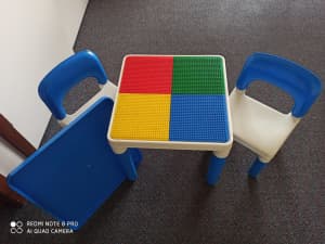 Lego kids table chair 