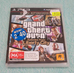 PS3 Sony PlayStation 3 Game: Grand Theft Auto Episodes From Liberty Ci
