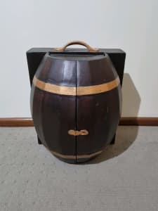 Vintage Wooden Wine Barrel

