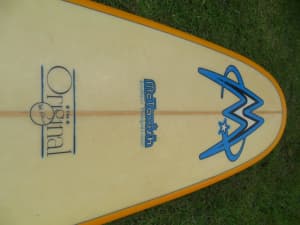 Vintage McTavish surfboard-used. 92 ORIGIONAL