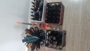 Homebrew bottles, tree and capper