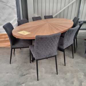 New Sirocco 9 Piece Oval Shaped Dining Set