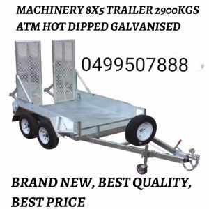 8×5 best galavinsed machinery trailer 